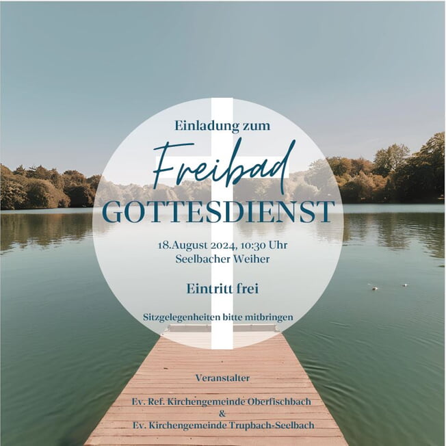 Gottesdienst am 18.8. in der Kirche Trupbach