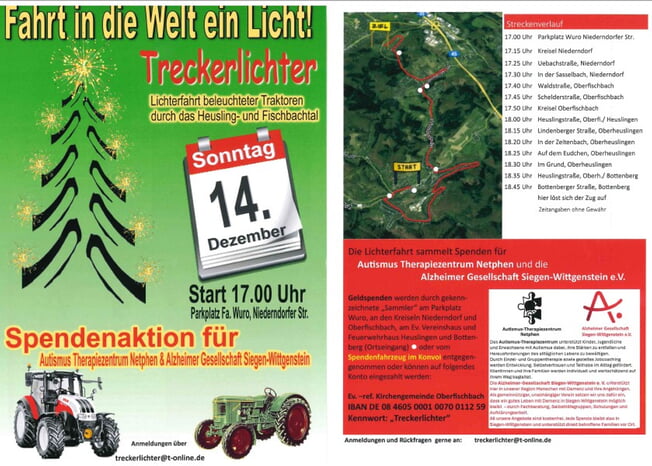 Treckerlichter - Fahrt in die Welt ein Licht!