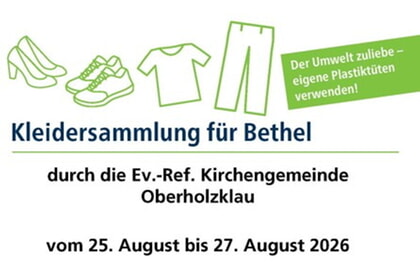 Kleidersammlung f&uuml;r Bethel